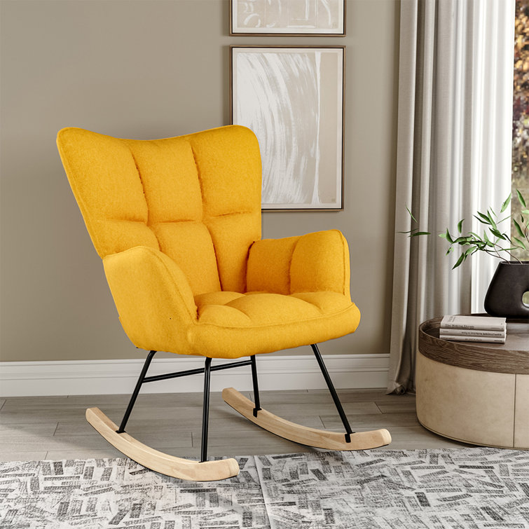 Rocking chair deals yellow